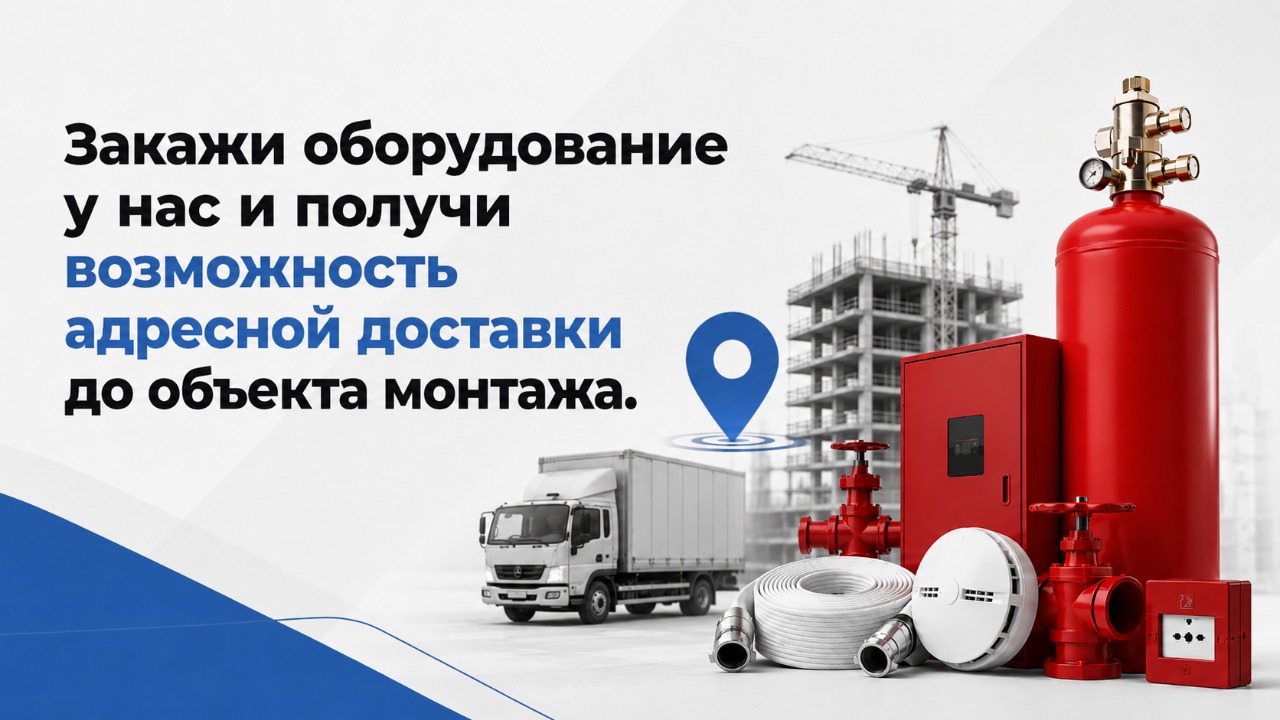Закажи оборудование у нас и получи возможность адресной доставки до объекта монтажа.